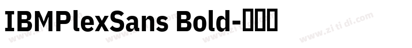 IBMPlexSans Bold字体转换